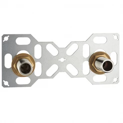 Noyon Et Thiebault Raccords Pour Tube Per Platine De Fixation Murale Double Pour PER à Sertir Diamètre 16 - 3/4M