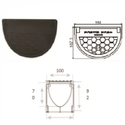 Caniveaux Obturateur Plein Aco Pour Caniveau Largeur 10 Cm Classe B125 -France Robinetterie Soldes Boutique autrevisuel 1000928