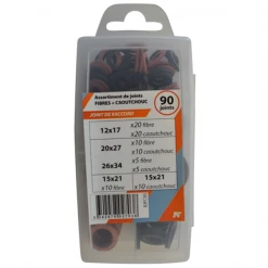 Noyon Et Thiebault Pièces D'usure De Robinetterie Coffret De 90 Joints Pour Raccord Sanitaire - Fibre Et Caoutchouc - Noyon & Thiebault