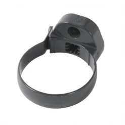 Accessoires Gouttières Collier à Bride Nicoll Pour Tube De Descente Cylindrique - À Clipser - Diamètre 100 Mm - PVC - Gris Anthracite