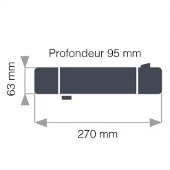 EUROSANIT Robinetterie Pour Bain Et Douche Mitigeur Thermostatique De Douche Neotherm 5 EUROSANIT Robinetterie Pour Bain Et Douche Mitigeur Thermostatique De Douche Neotherm -France Robinetterie Soldes Boutique dimensions mitigeur