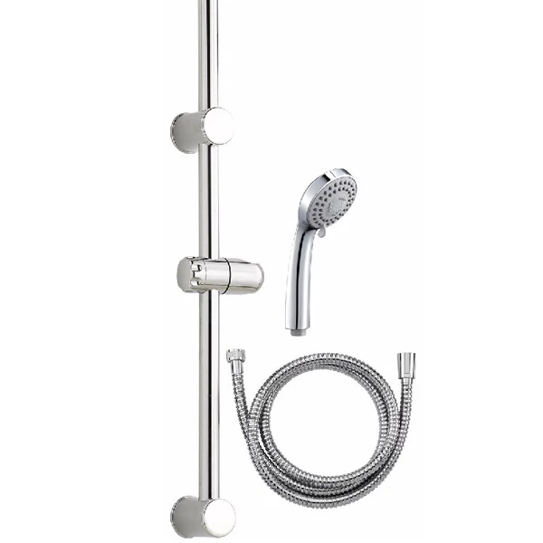 Noyon Et Thiebault Robinetterie Pour Bain Et Douche Douchette 3 Jets, Flexible De 1,5 M Et Barre De Douche 1 Noyon Et Thiebault Robinetterie Pour Bain Et Douche Douchette 3 Jets, Flexible De 1,5 M Et Barre De Douche