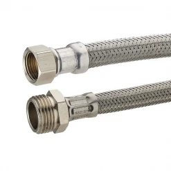 Noyon Et Thiebault Flexible Pour Chauffage Et Sanitaire Flexible Alimentation Mâle - Femelle à Visser - MF 12 X 17 L300 Mm Inox