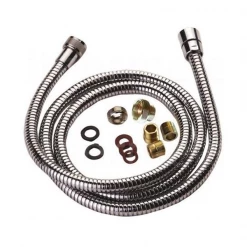 Robinetterie Pour Bain Et Douche Flexible De Douche Démontable Nicoll - Double Agrafage - Longueur 150 Cm - Laiton