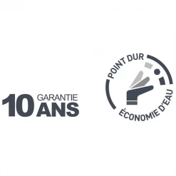 EUROSANIT Robinetterie Pour Bain Et Douche Mitigeur De Douche Avec Montage Mural - Sortie Douche M15 X 21 (1/2") -France Robinetterie Soldes Boutique garantie 10ans