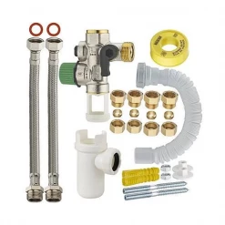 Noyon Et Thiebault Groupe De Sécurité Pour Chauffe-eau Kit De Raccordement Téflonné De Chauffe-eau + Groupe De Sécurité - Noyon & Thiebault