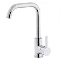 EUROSANIT Robinetterie évier Et Lavabo Mitigeur D'évier Col De Cygne Pivotant Au Bec Haut Mobile