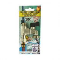 Noyon Et Thiebault Raccordement De Machine à Laver Robinet Repiquage Vanne Machine à Laver - MF 12 X 17 - Sortie M 20 X 27 - Laiton