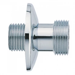 Noyon Et Thiebault Raccords Et Adaptateurs Chromés Raccord Droit Pour Robinetterie - Mâle/mâle - M 1/2" - M 3/4" - Avec Rosace - Lot De 2