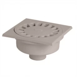 Angle Pour Gouttière Siphon De Cour PVC Carré - Gris Clair - 150 X 150 Mm - Ø Mâle 50 Mm - Ø Femelle 40 Mm NICOLL USC504G